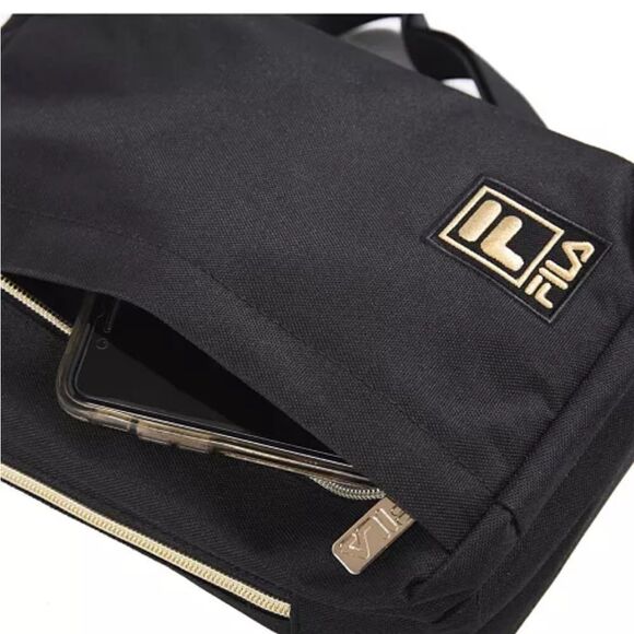 Fila Calistoga Sling Sling Black, Gold-Tone Women's, men’s Bag - Picture 4 of 12